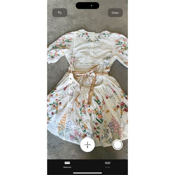 NWOT Anthropologie deep v embroidered floral dress, $325 XL C1 - Picture 11 of 12